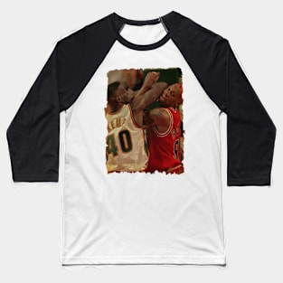 Shawn Kemp vs Dennis Rodman Vintage Baseball T-Shirt